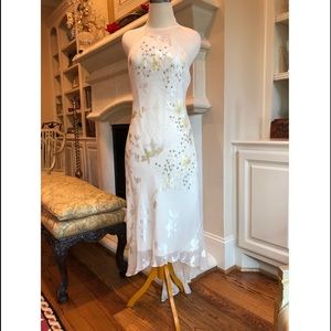 Laundry By Shelli Segal Silk Halter Dress. NWT 4